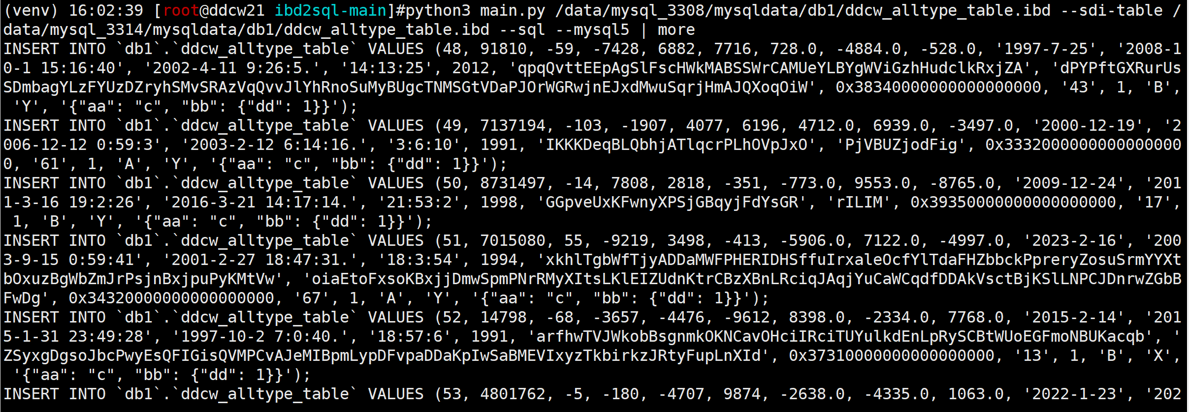 [ibd2sql] 偷偷更新ibd2sql到v1.3 (支持mysql 5.7)