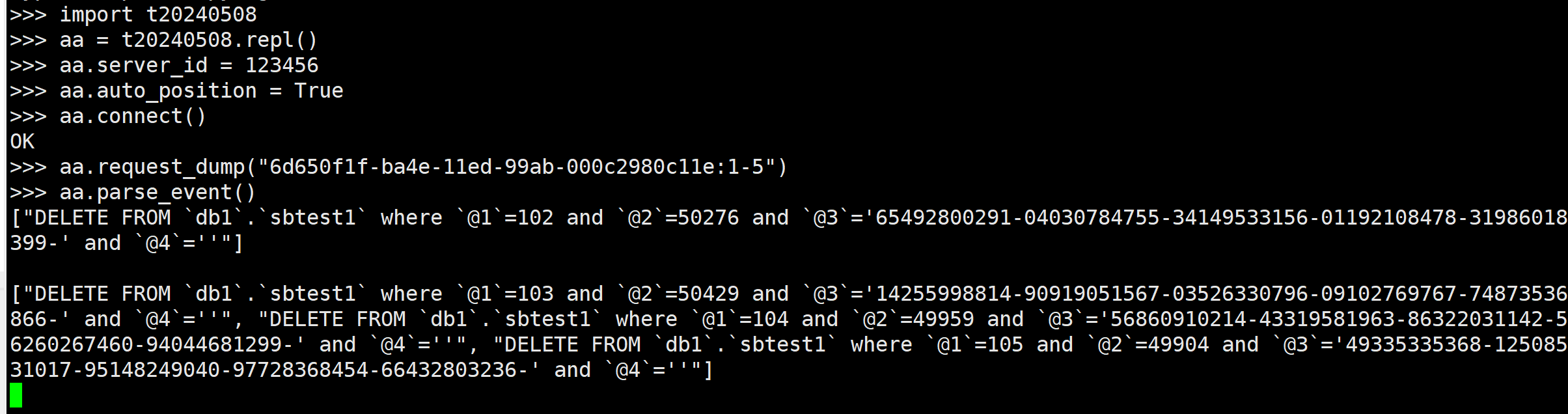 [MYSQL] 主从连接协议(2)--GTID