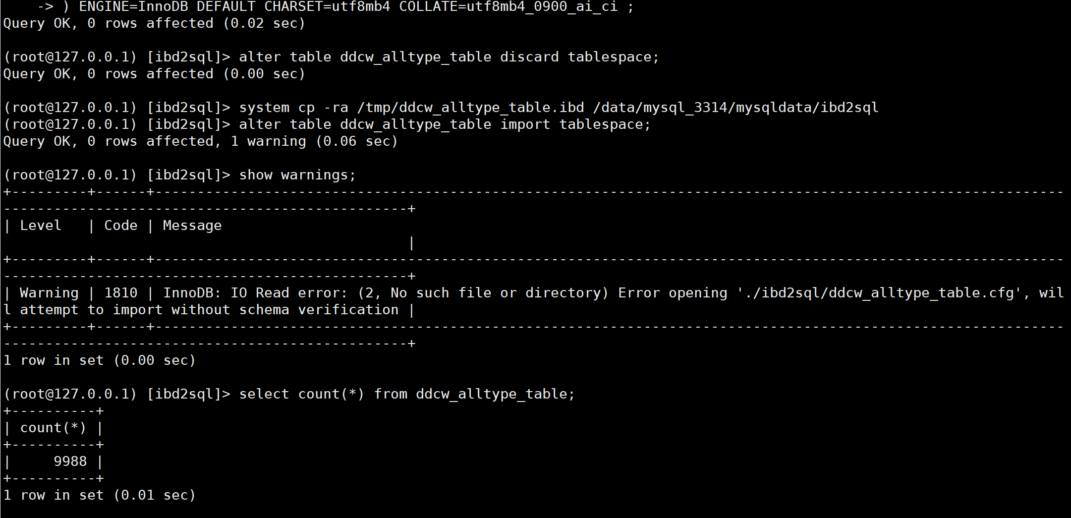 [MYSQL] 数据恢复, 无备份, 只剩一个 ibd 文件 怎么恢复数据?