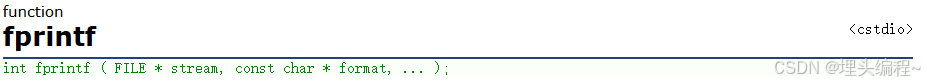fprintf