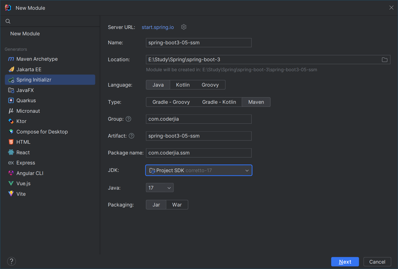 Spring Initializr创建项目