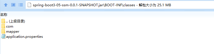 编译后的类文件和配置文件