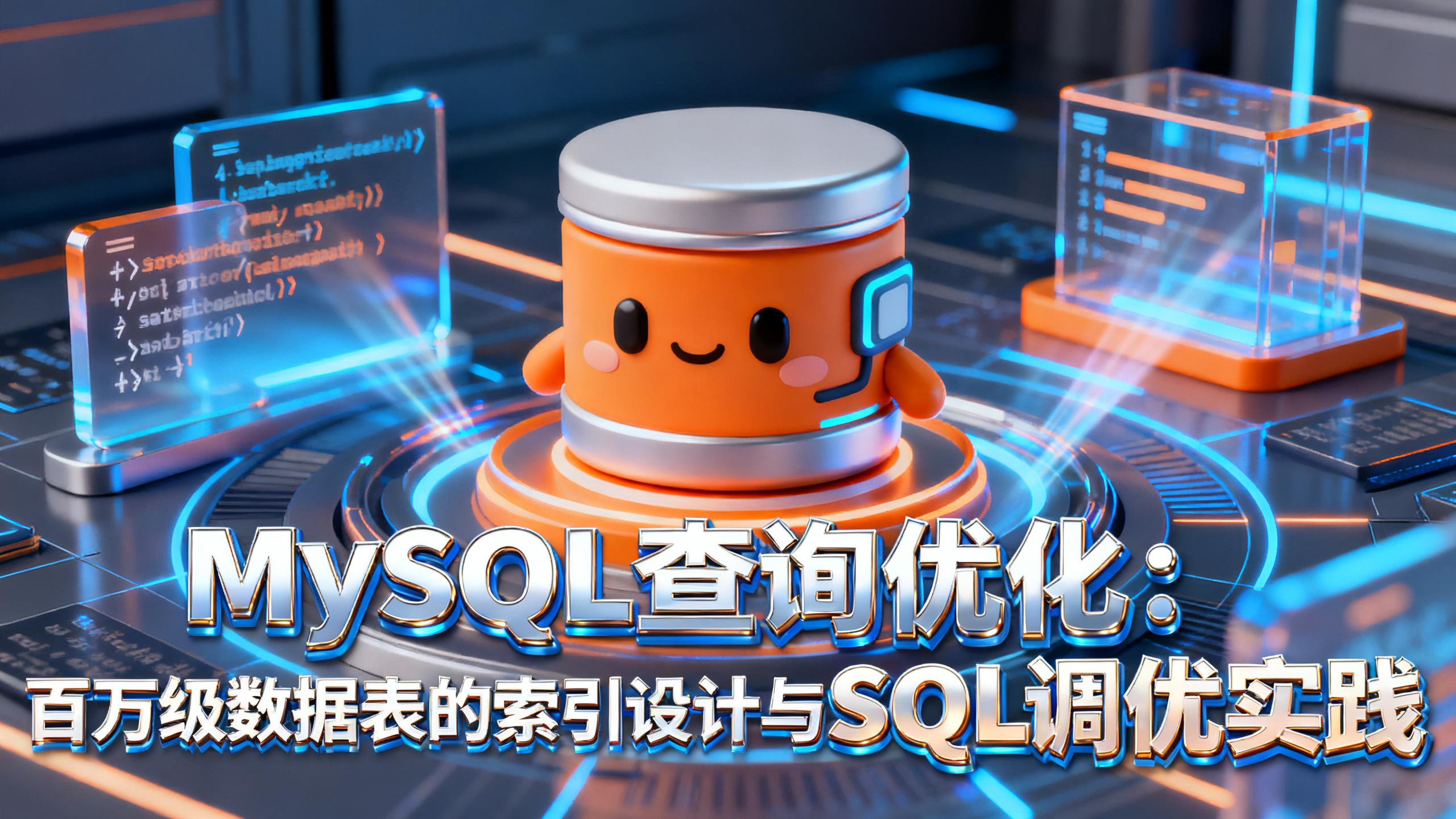 MySQL 查询优化：百万级数据表的索引设计与 SQL 调优实践