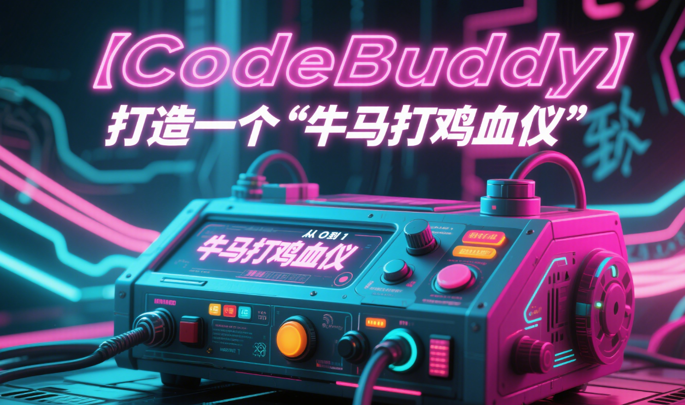 【CodeBuddy】从0到1，打造一个“牛马打鸡血仪”