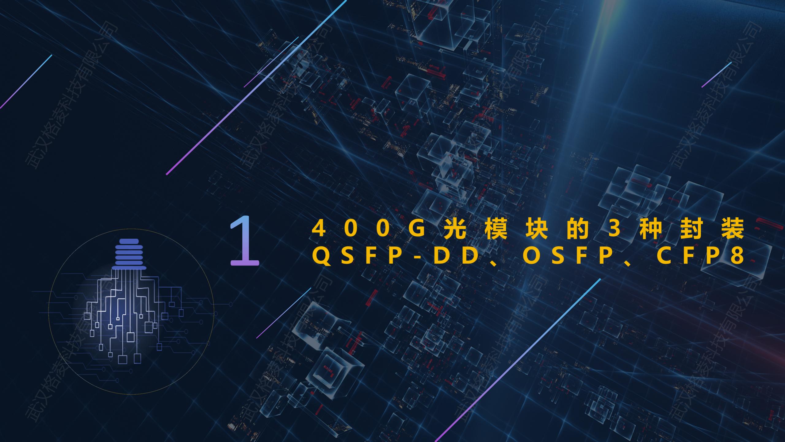 400G光模块的3种封装（QSFP-DD、OSFP、CFP8）