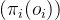 ( \pi_i(o_i) )