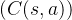 ( C(s, a) )