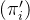 ( \pi'_i )