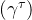 (\gamma^\tau)