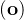 (\mathbf{o})