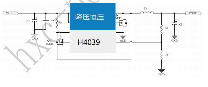 DC-DC 24V30V36V降压12V5V3.3V6A大电同步流降压恒压芯片-H4039 100%占空比  高效率皮实