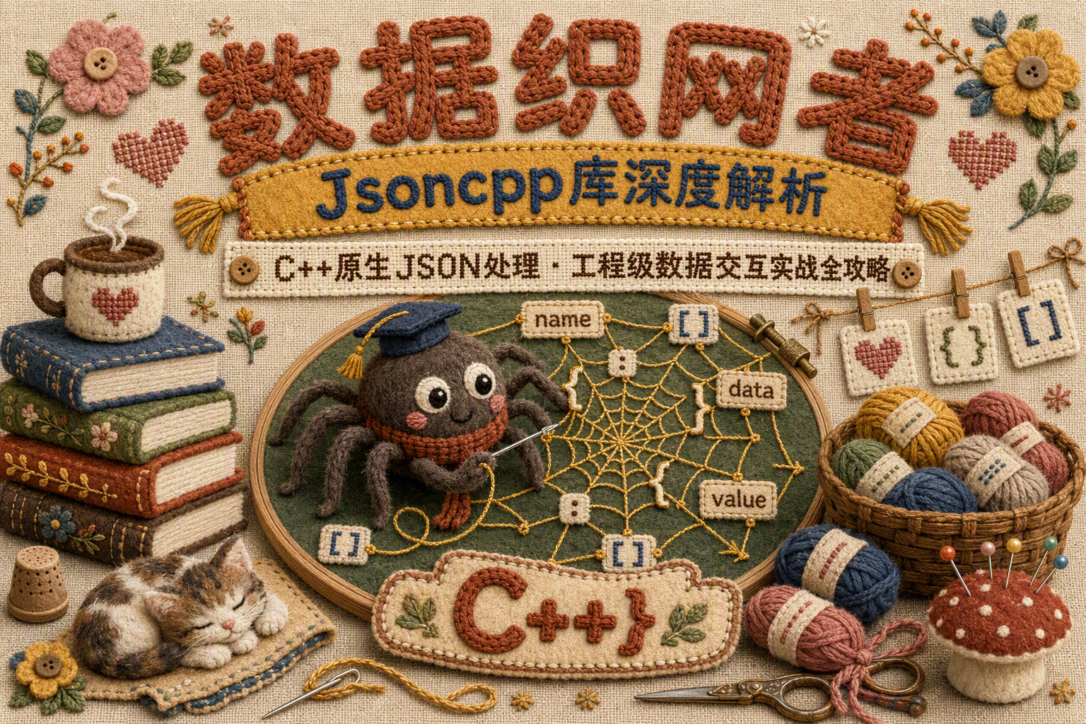 数据织网者：Jsoncpp库深度解析&mdash;&mdash;从C++原生JSON处理到工程级数据交互实战全攻略