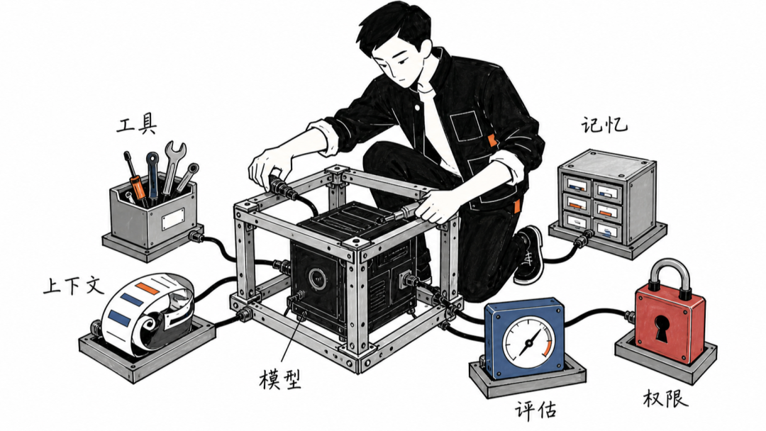 唐斩角色正在为模型装配 Harness 运行系统
