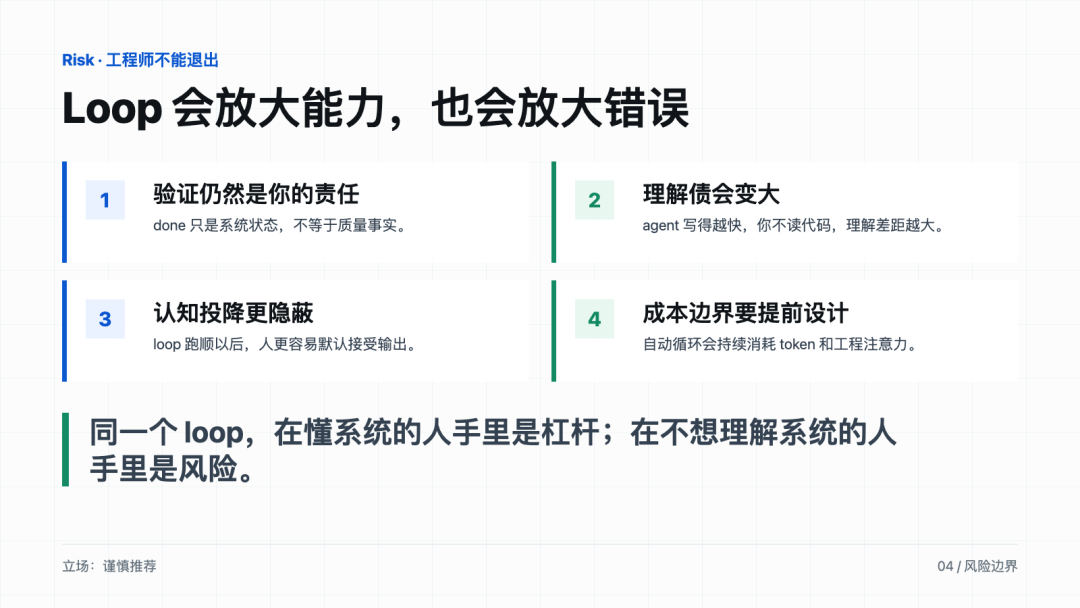 Loop 会放大能力，也会放大错误