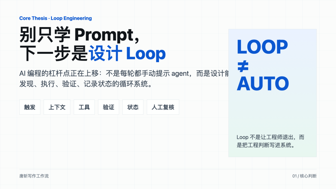 别只学 Prompt，下一步是设计 Loop