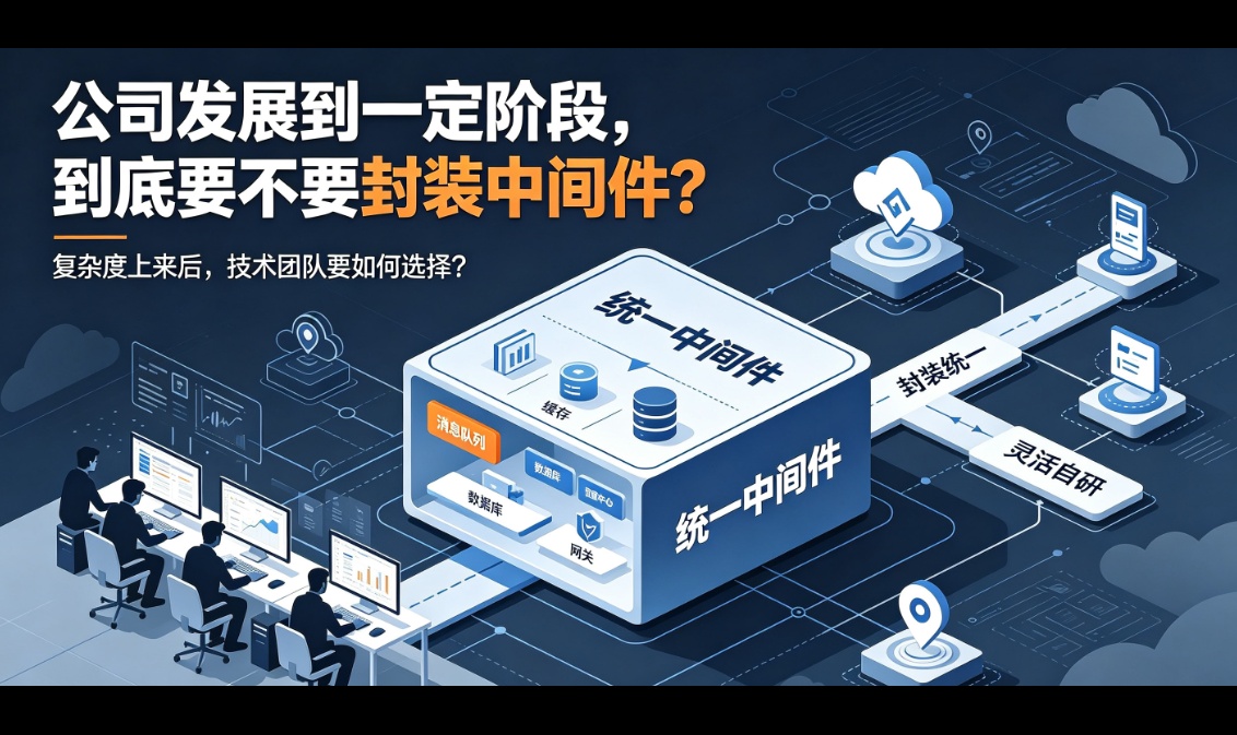 公司发展到一定阶段，到底要不要封装中间件？