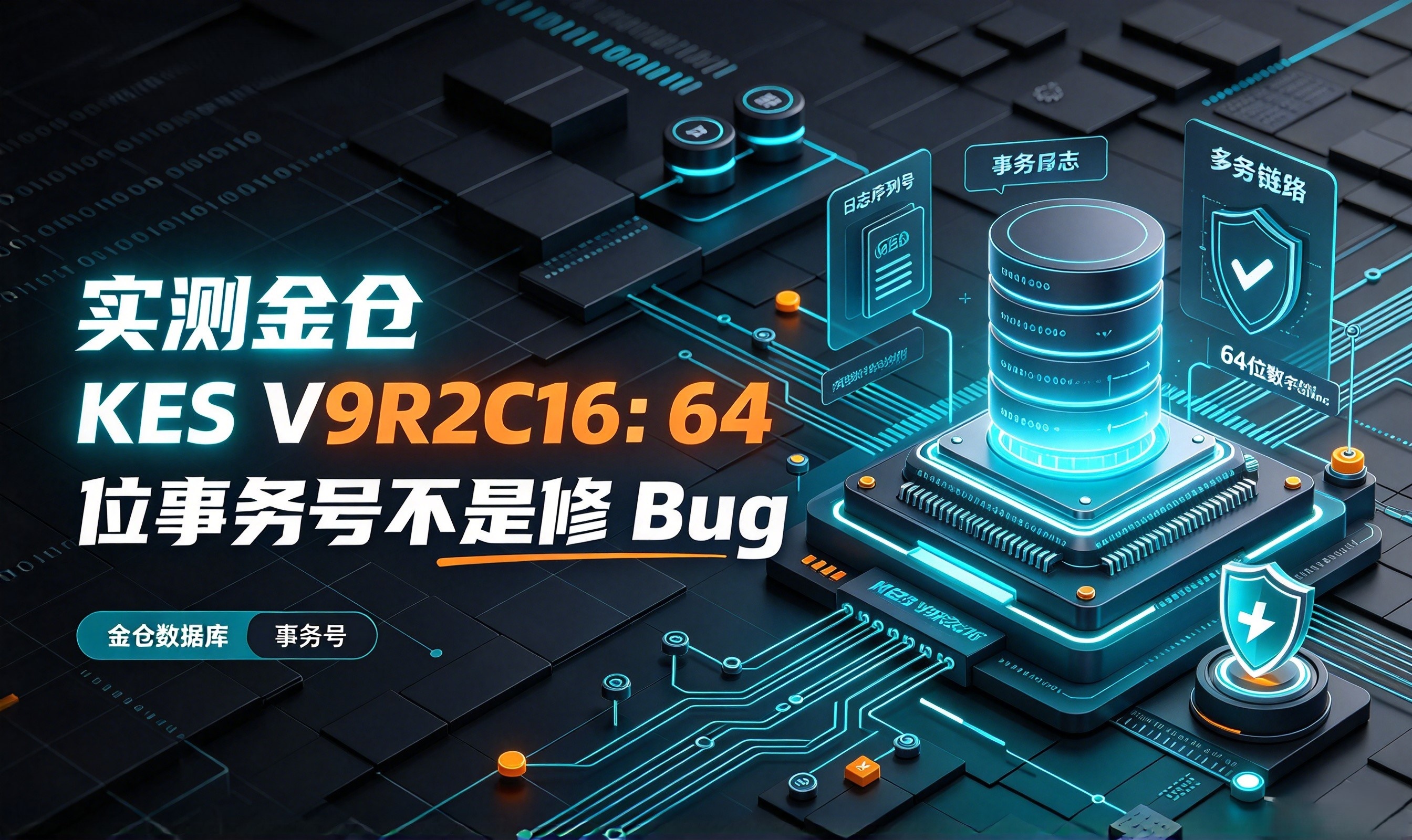 实测金仓 KES V9R2C16：64 位事务号不是修 Bug