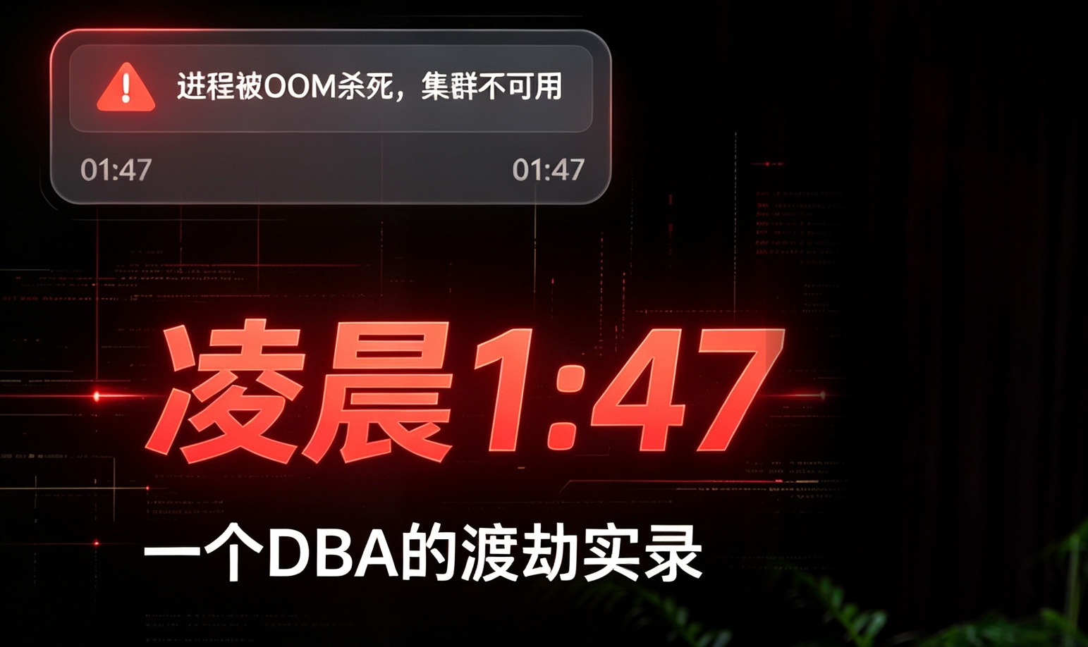 DBA渡劫：从通宵翻车到AI自治｜DTCC2026演讲实录