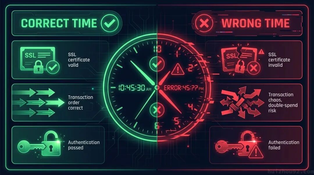 时间错误影响对比图