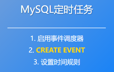 如何在MySQL中创建定时任务？