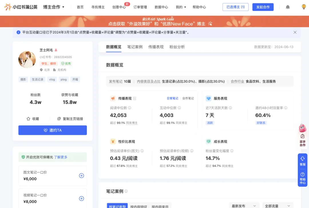 博主详情页