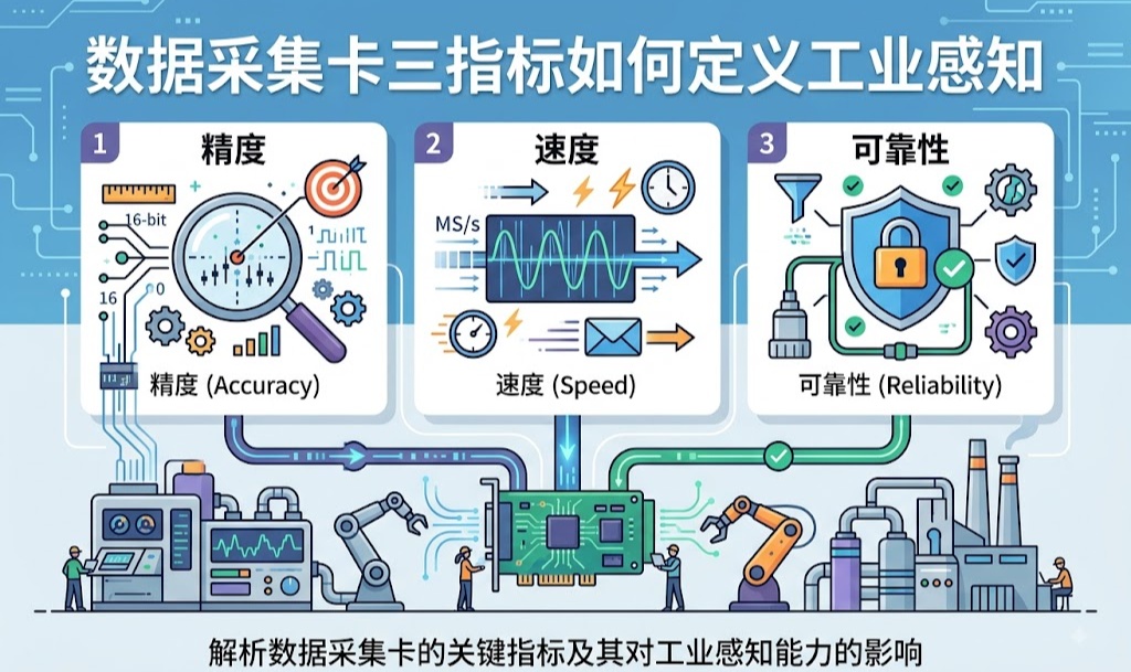 高精度数据采集卡选型避坑：分辨率、采样率、通道数背后的工程权衡