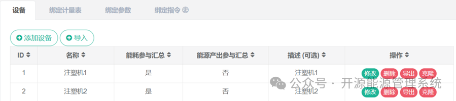 图11-1设备列表