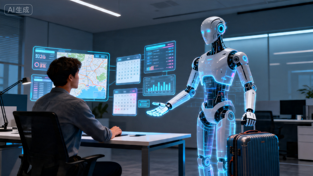 AI Agent 具身化——数字助理长出双手（AI生成）