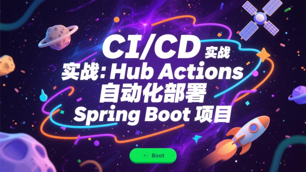 CI/CD 实战：GitHub Actions 自动化部署 Spring Boot 项目