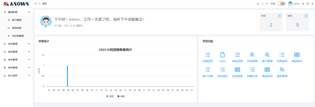 一个基于 .NET 开源、简易、轻量级的进销存管理系统