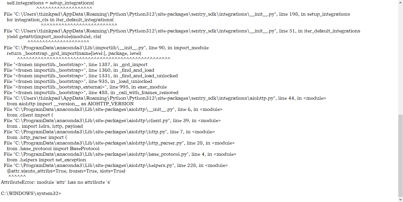 本机启动时 报错 log