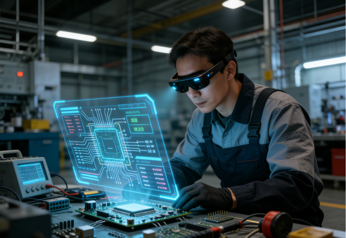 AI眼镜智能识别电子参数等