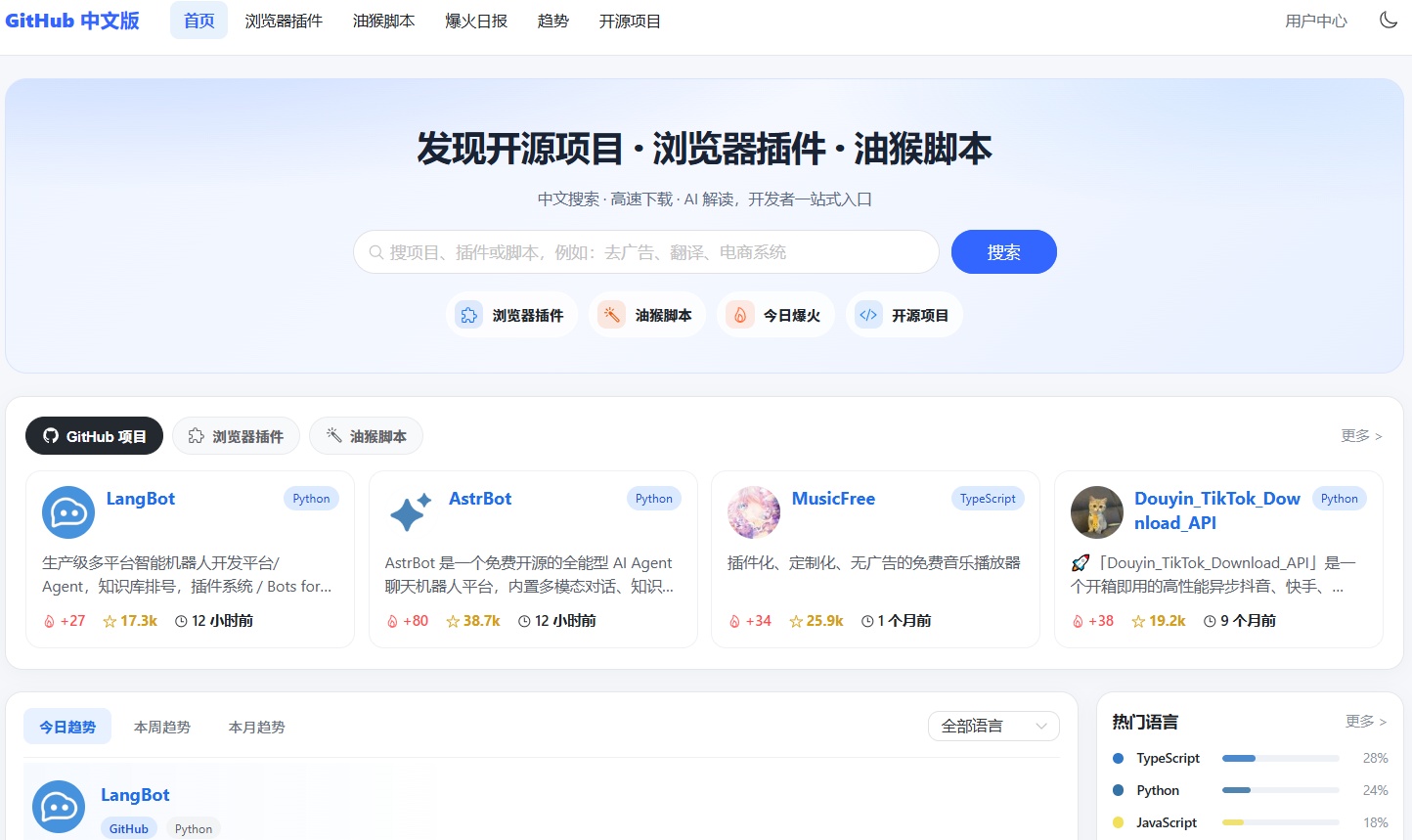 《2026年开发者必备导航：GitHub加速+油猴脚本+浏览器插件一站直达》