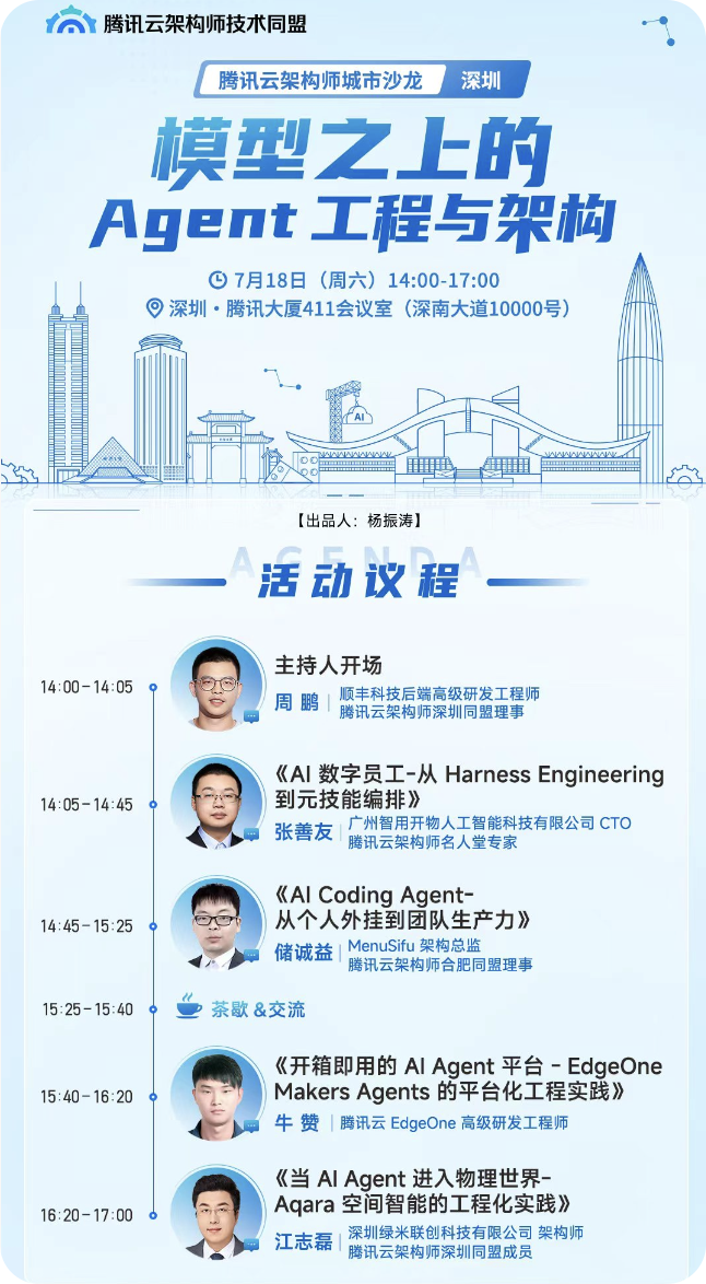 模型之上的 Agent 工程与架构海报
