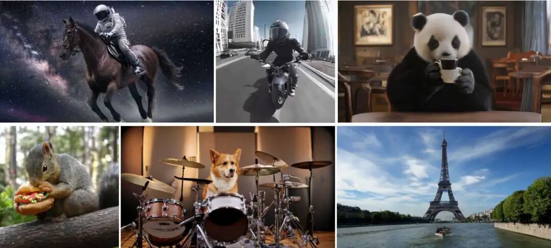 图1 VideoAR通过文本提示生成高保真且时间一致的视频