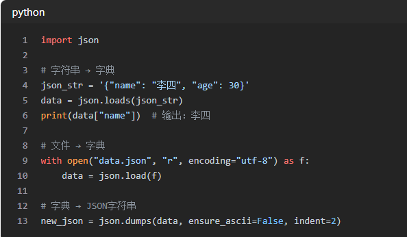 Python语言的JSON解析