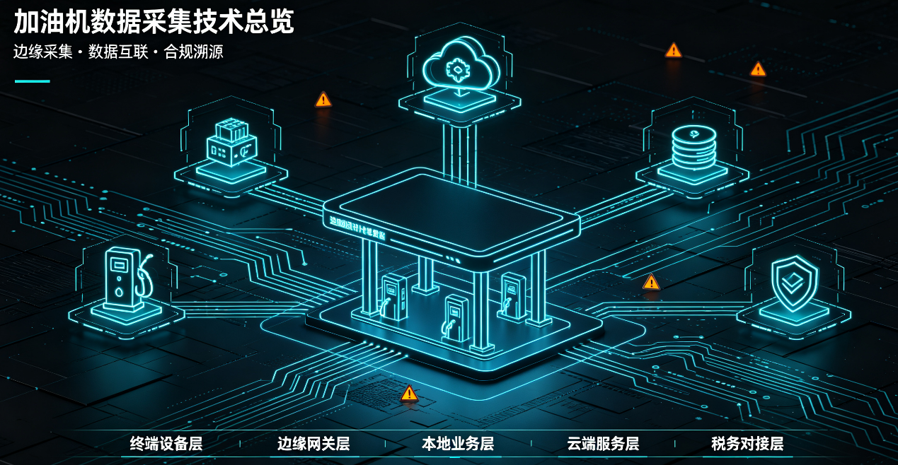 税控数字化落地：多维度对比成品油加油站加油机数据采集设备终端技术路线
