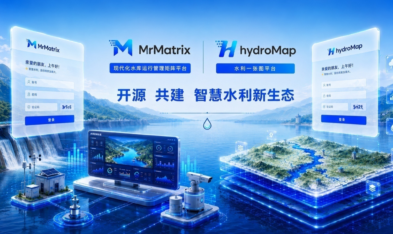 解析Gitee两大开源智慧水利项目：现代化水库运行管理矩阵平台、水利一张图平台
