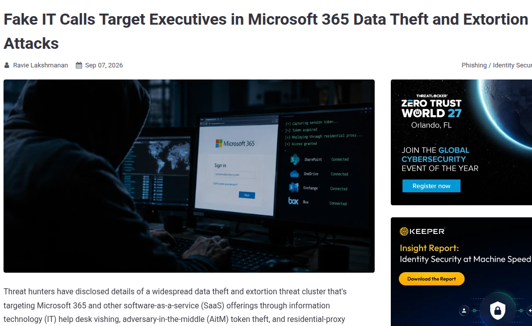 语音钓鱼驱动的 Microsoft 365 云身份劫持与勒索攻击研究