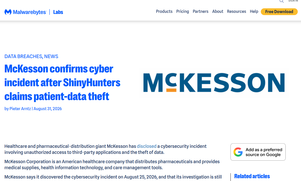 语音钓鱼劫持单点登录下医疗云数据泄露风险研究 &mdash;&mdash; 基于 McKesson 安全事件案例