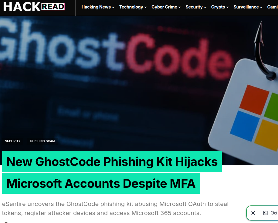 GhostCode 工具滥用 OAuth 设备授权的 M365 账号劫持攻击研究