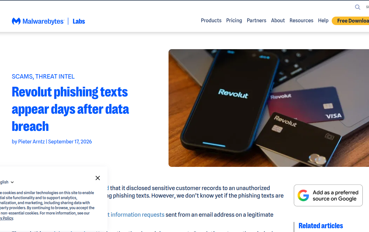 数据泄露后即时钓鱼攻击的特征与防御研究 &mdash;&mdash; 以 Revolut 短信钓鱼事件为例