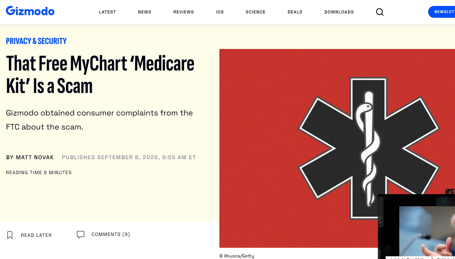 医疗患者门户仿冒钓鱼攻击的攻击机理与风险防控 &mdash;&mdash; 基于 MyChart &ldquo;Medicare Kit&rdquo; 诈骗事件分析