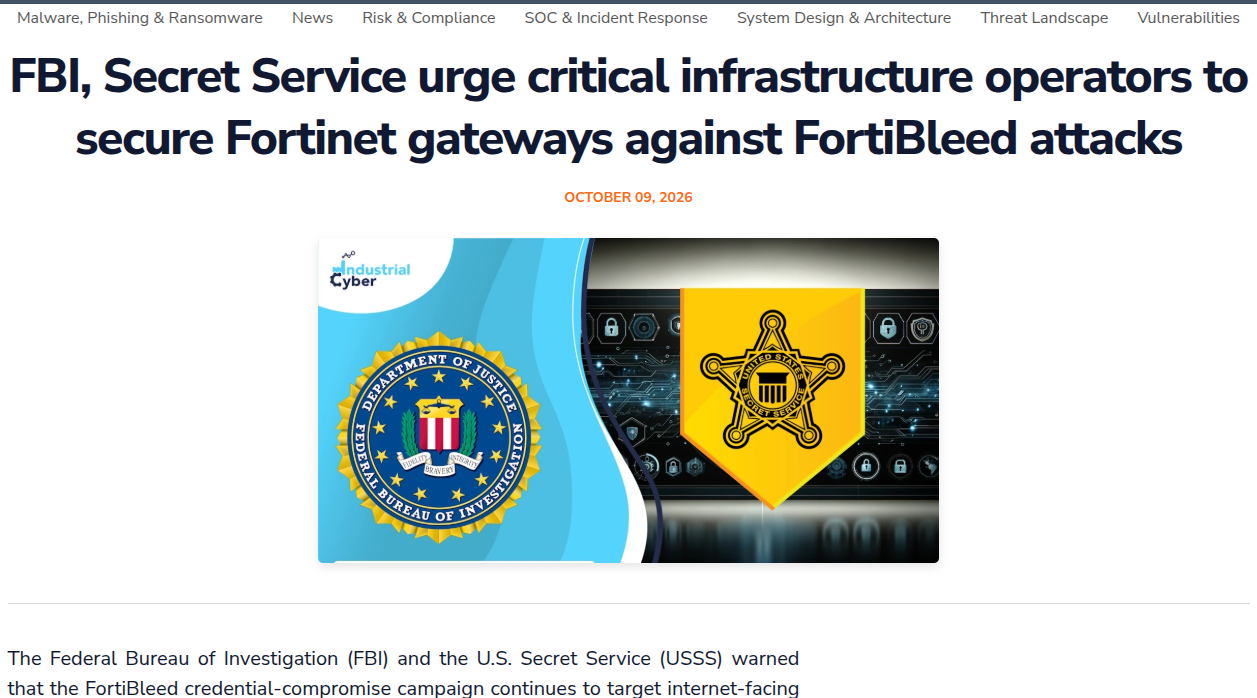 FortiBleed 凭证窃取攻击链及关键基础设施防护研究