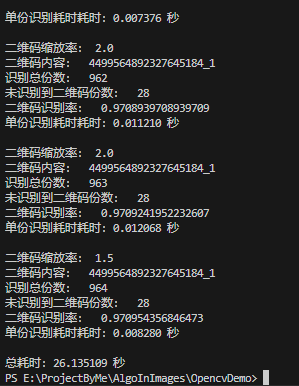 Statistical results by zbar