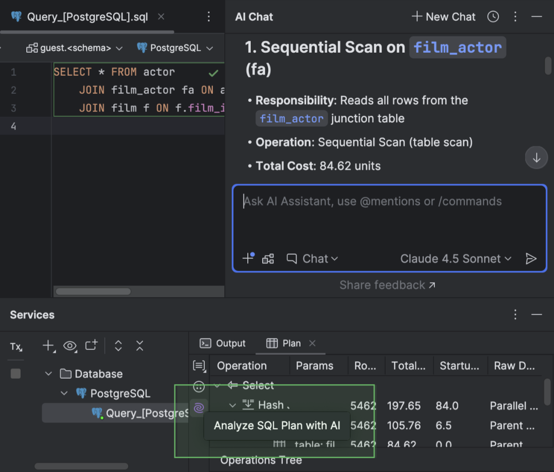 AI 解释执行计划:不仅说“为啥慢”,还敢说“你这写法像 2003 年写的”