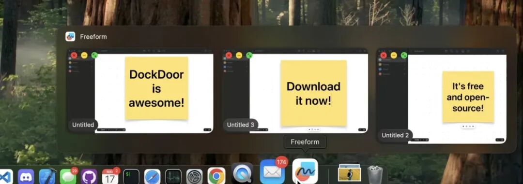DockDoor窗口预览功能