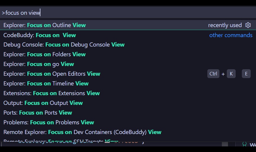 VS Code新神器Focus on View：终于不用鼠标乱点侧边栏了