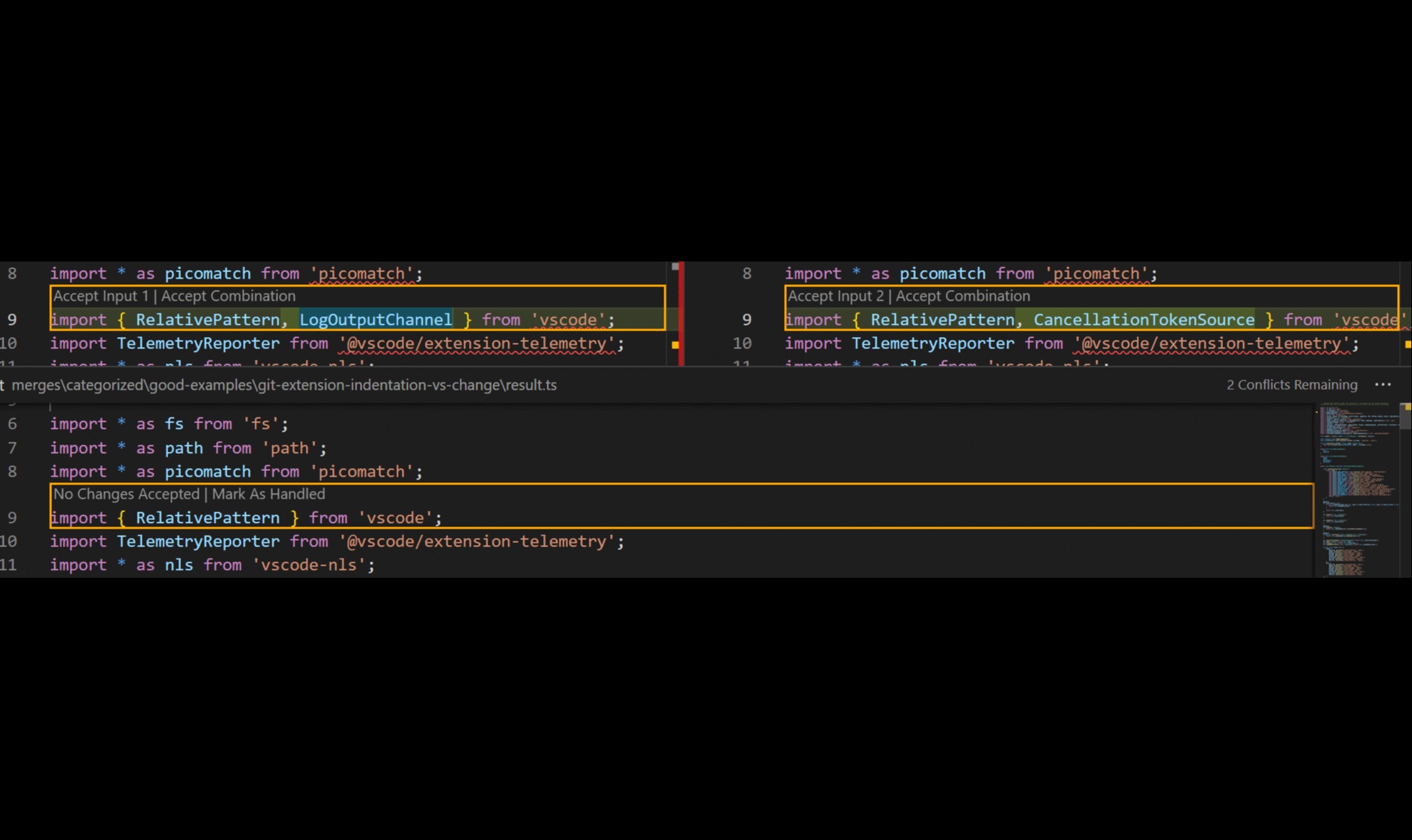 VSCode 神仙功能：Git 冲突不用二选一！Accept Both 两边代码全都要