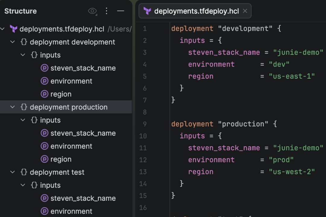 Terraform Stacks 结构视图